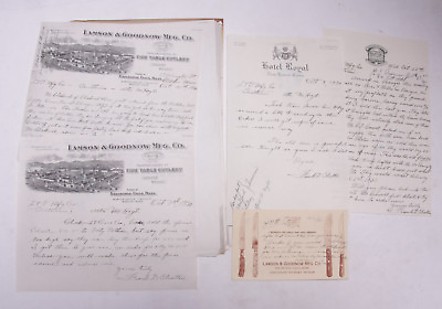 #ad 1930 Lamson Goodnow Hotel Royal Post Card Internal Hoyt Stratton Ephemera P423B $34.95