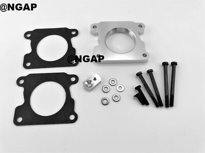 #ad Silver Aluminum Throttle Body Spacer For 99 01 GMC Sonoma Chevy S10 Pickup 2.2L $47.49
