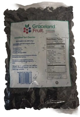 #ad Graceland Fruit Dried Red Tart Cherries Exceptional Ingredients Net Weight 2 lb $19.99
