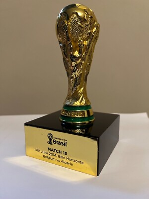 #ad Rare Official FIFA World cup trophy 3 unopened tickets 2014 Belgium x Algeria $229.00