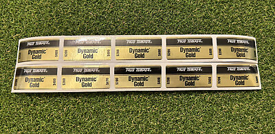 #ad Set of 10 True Temper Dynamic Gold Golf Shaft Labels R300S200S300S400X100 $14.95