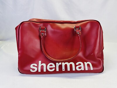 #ad Ben Sherman Faux Leather Duffle Tote Bag Burgundy Red Top Handle Carry On Travel $39.99