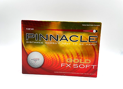 #ad Pinnacle Gold FX Soft Distance 12 Pack 1 Dozen Golf Balls $12.98