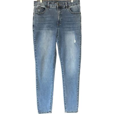 #ad Universal Standard Joni High Rise Curve Slim Straight Light Jeans Womens 14 Long $39.99