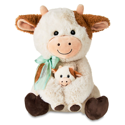 #ad Mother#x27;S Day Mommy and Me Cow Plush 13quot; by Assembled Product Height 13.5Inch $27.00