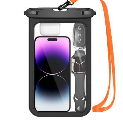 #ad Large Waterproof Phone Pouch Case Floating Dry Bag for iPhone 15 14 13 Pro Max X $10.99