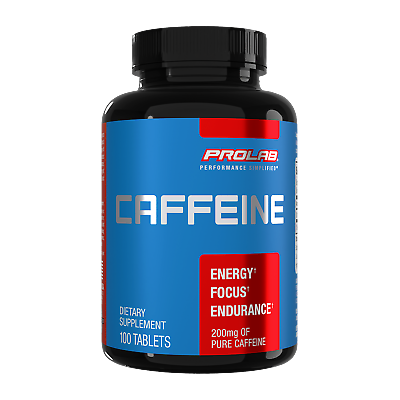 #ad Prolab Caffeine Tablets 200mg 100ct. Energy Support Helps Enhance Endurance $7.99