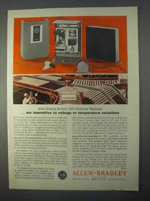 #ad 1966 Allen Bradley Bulletin 870 Proximity Switch Ad $19.99