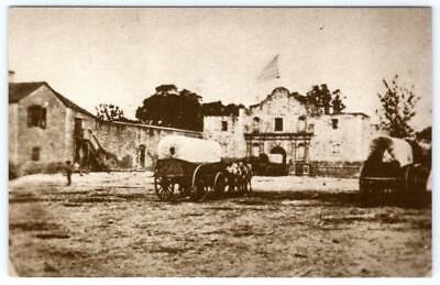 #ad 1868 ALAMO SAN ANTONIO TEXAS MODERN REPRINT OF PHOTO BY LIEB ARCHIVES POSTCARD $4.95