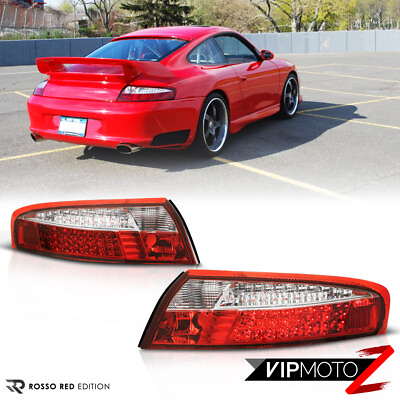 #ad For Porsche 911 Carrera 98 04 REDCLEAR LED Tail Light Signal Lamp Pair Assembly $279.99
