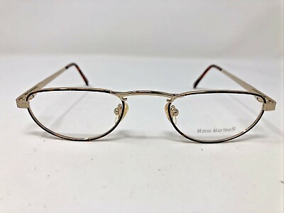 Mario Martinelli Eyeglasses Frame MM Better Half G Demi Amber 47 21 Gold MO35 $27.00