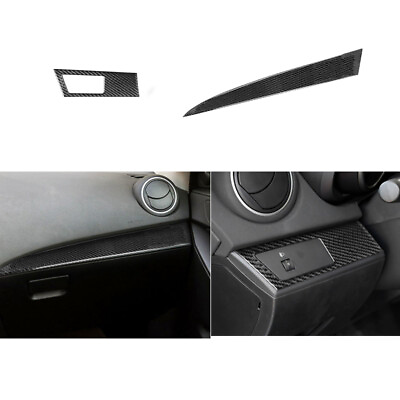 #ad 2X Carbon Fiber Interior dashboard Cover Trim For Mazda 3 2010 2013 $32.19