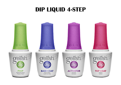 #ad Gelish Dip System Dipping Liquid 4 Steps Basic On Sale 0.5 oz 15 mL each $24.99