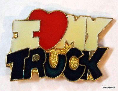 #ad quot;I Love My Truckquot; Hat Tie Tac Lapel Pin Ford Dodge Chevy Toyota Monster Truck $3.45