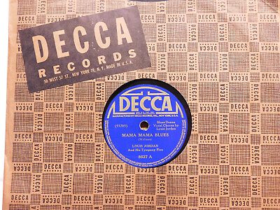 #ad Louis Jordan RnB 78 Mama Mama Blues bw Small Town Boy on Decca $15.00