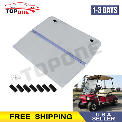 #ad New Fold Down Acrylic Clear Golf Cart Windshield For 2000.5 and Up Club Car DS $65.69
