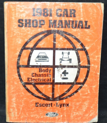 #ad 1981 Escort Lynx Body Chassis Electric OEM Shop Manual USEABLE $11.66
