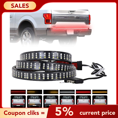 #ad #ad 3Row 60quot; 432 LED Truck Strip Tailgate Light Bar Reverse Brake Signal Tail Lamps $14.54
