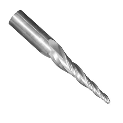 #ad 1 4quot; Tip x 1quot; LOC 3° Per Side Carbide Tapered Ball End Mill USA $64.14