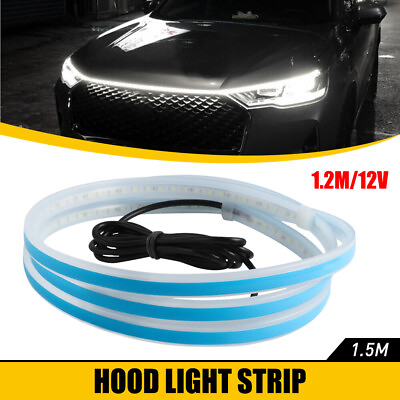 #ad Hood Light Strip White LED DRL Daytime Running Light Bar 1.2 1.5 1.8m SUV Truck $8.99