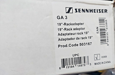 #ad Sennheiser GA 3 19quot; Rack Adaptor for G3 G4 EW D and EW DX Rack Receivers NEW $29.99