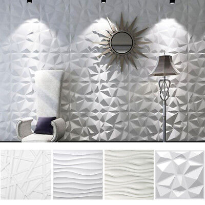 #ad 20in 3D Wall Panels Diamond Design Waterproof Fireproof Wallpaper Ceiling Decor $71.99
