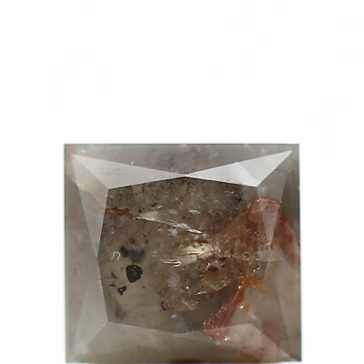 #ad Salt and Pepper Diamond Gray Princess Loose Diamond for Engagement Ring 1.96 Ct $595.00