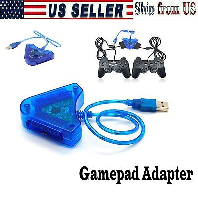 #ad USB Controller Gamepad Adapter Convert PS2 and PSX controller Gun to use pc $6.90