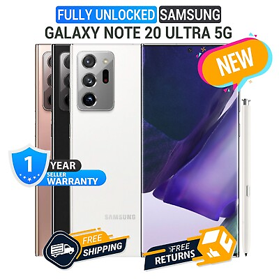 #ad NEW SAMSUNG GALAXY NOTE 20 ULTRA 5G FACTORY UNLOCKED SM N986U1 ALL COLOR amp;MEMORY $414.99