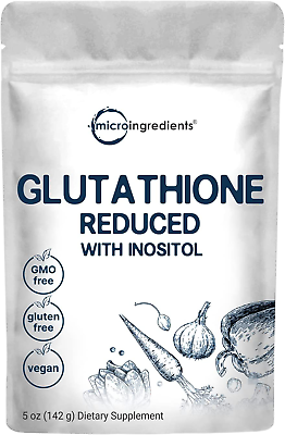 #ad Glutathione Supplement Pure Glutathione Reduced Powder with Inositol 5 Ounce $30.21