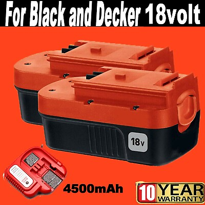 #ad 1 2Pack 18V for Black and Decker HPB18 18 Volt 4.5Ah Battery HPB18 OPE 244760 00 $18.00