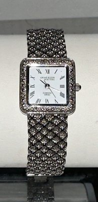 #ad Anne Klein New York Watch 12 671 Base Metal Bezel Mesh Bracelet 763S Swiss 7quot; $45.74