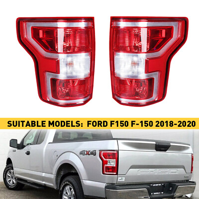 #ad Red Tail Ford For Light F150 2018 2020 Right Left Side w Halogen Lamp Waterproof $74.99