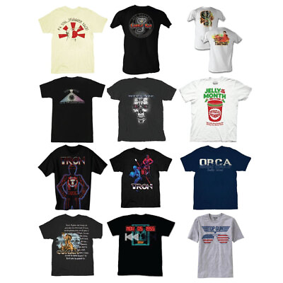 Vintage 80#x27;s Movie Inspired T Shirt Collection Iconic Designs $9.95