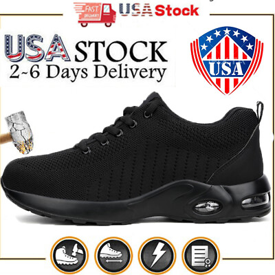 #ad Work Boots Mens Safety Shoes Light Steel Toe Shoes Botas De Trabajo Para Hombre $30.97