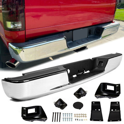 #ad For 04 08 Dodge RAM 1500 2500 3500 HD New Chrome Rear Step Bumper Assembly $135.15