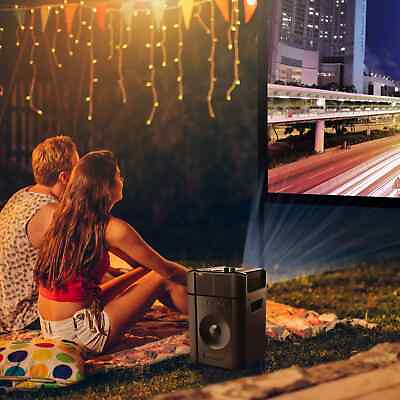 #ad ION Projector Deluxe Portable Projector Speaker for Movies and Sports $47.99
