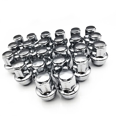 #ad 24 14X1.5 FIT FORD F 150 2015 2020 OEM REPLACEMNT SOLID LUG NUTS THREAD CHROME $34.09