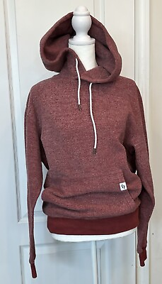 #ad FEAT Blanket Blend Hoodie Pullover Sweatshirt Fleece Brick Red Unisex Size Small $12.99