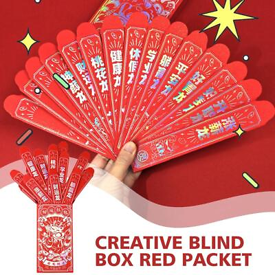 #ad 15Pcs pack Blind Box Red Envelope Draw Red Packet 2024 New Year Red Packe R8W3 $8.03