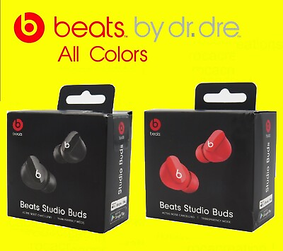 #ad Beats by Dr. Dre Beats Studio Buds Wireless RETAIL BOX amp; ORIGINAL CHARGING CABLE $63.99