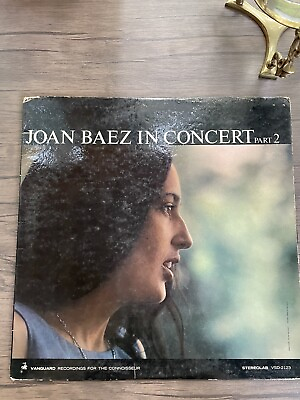 #ad Joan Baez ‎ In Concert Part 2 Original 1963 Mono Vinyl LP Record Album $10.75