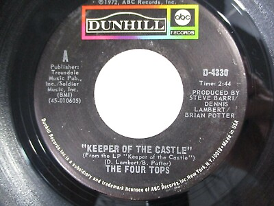 #ad The Four Tops Keeper of the Castle Jubilee with Soul 45 Dunhill $3.25