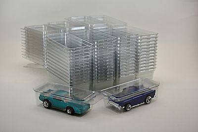 50 Diecast Plastic Storage Car Cases 1:64 Boxes Brand new clamshells $22.99