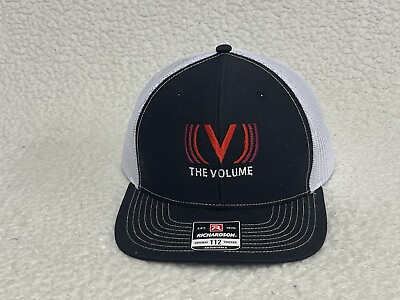 #ad The Volume Mesh Trucker Hat Cap in good shape Snap back Black White Red $8.00