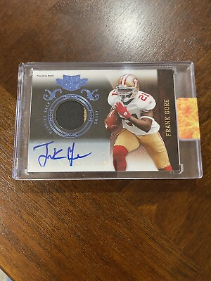 #ad 2010 Panini Plates amp; Patches Frank Gore Game Worn 2 Color Patch Auto 49ers 5 5 $99.99