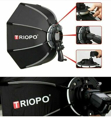 TRIOPO 65cm Octagon Softbox Umbrella amp; Handgrip For Speedlight Flash Light P0B6 $47.93
