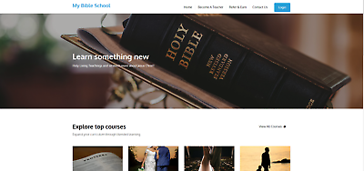#ad Online Bible school website for sale w 8 courses by Epreneur Solution $40.00