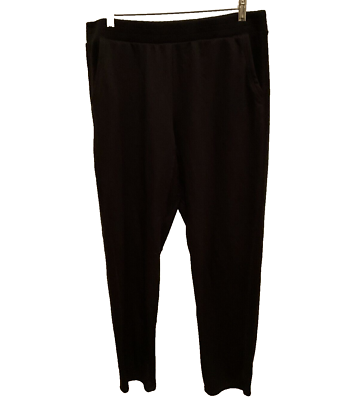 #ad Emi Jay Thick Lounge Smoosh Pants 4 Black Soft Elastic Waist Comfy $22.49