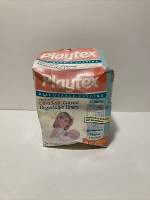 #ad Playtex Disposable Liners UltraSeal Curved Baby Bottle 8oz Vintage 2000 $19.99